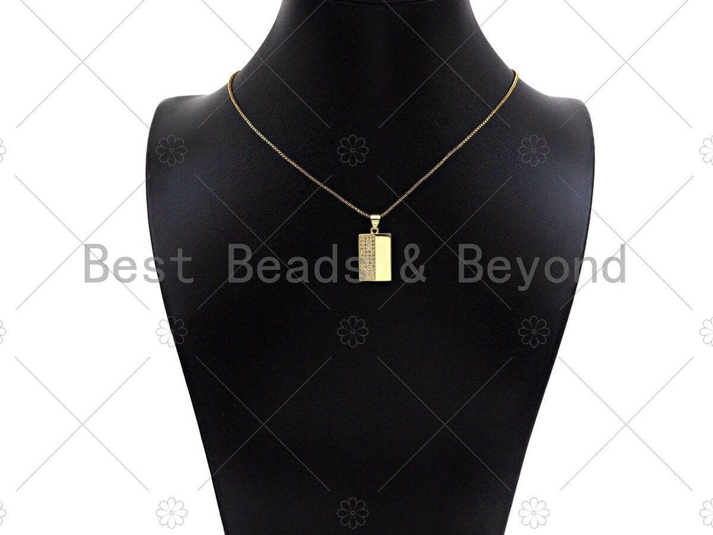 CZ Micro Pave Round/Heart/Rectangle Pendant/Charm,Half CZ Medallion Charm, Necklace Bracelet Charm Pendant,18x20/19x19/12x21mm, Sku#LK244