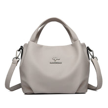 Load image into Gallery viewer, Women's High-Capacity Lychee Texture Tote Bag – Composite Cowhide Shoulder Bag