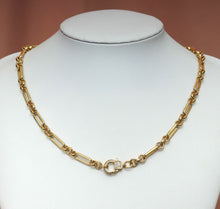 Load image into Gallery viewer, 18k Gold Mixed Paperclip Chain Necklace/Bracelet, sku#CL12