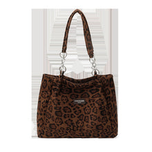 Load image into Gallery viewer, Leopard Print Tote Bag For Women – PU Leather Shoulder Bag | Trendy 2025 Style