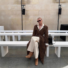 Load image into Gallery viewer, European And American Style Women's Clothing Double-button Jacket Lapel Trench Coat