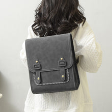 Load image into Gallery viewer, Korean-Style Women's Backpack - PU Leather Fashion Backpack with Multiple Pockets | Sarah Express