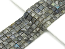 Load image into Gallery viewer, Natural Quality Faceted Square Labradorite Beads, Sku#HY8