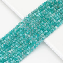 Load image into Gallery viewer, 3x5mm Genuine Amazonite Faceted Rondelle Beads, Sku#U1670