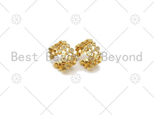 Load image into Gallery viewer, CZ Hexagon Patten Adjustable Ring, Sku#X245