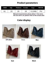 Load image into Gallery viewer, Women's Vintage Tote Bag - Large Capacity PU Leather Shoulder Handbag for Daily Use