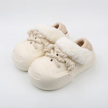 Load image into Gallery viewer, Women's Plush Fleece-Lined Slip-On Shoes - Thick EVA Sole Comfort Slippers