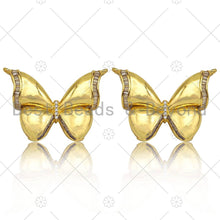 Load image into Gallery viewer, CZ Micro Pave 3D Butterfly Shape Pendant, Sku#LK342