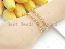 Load image into Gallery viewer, 6x8mm Cuban Curb Chain by Yard, Gold/ Gunmetal / Silver Cuba