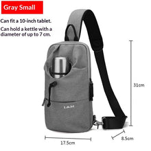 Load image into Gallery viewer, Men's Large Capacity Crossbody Chest Bag - Waterproof Oxford Cloth Cycling Sling Bag by Sarah Express