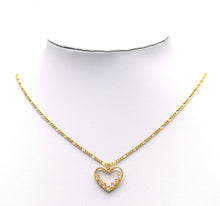 Load image into Gallery viewer, CZ Heart Frame Charm, Sku#LK641