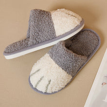 Load image into Gallery viewer, Unisex Cat Paw Plush Slippers | Faux Fur Slip-On Home Shoes