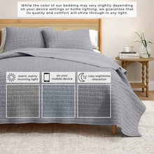 Load image into Gallery viewer, 100% Cotton Honeycomb Waffle Garment Washed Quilt Set - Genevieve Collection