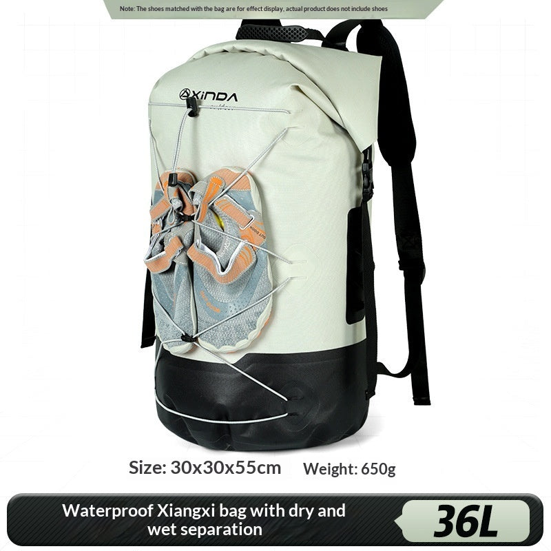 IPX7 Waterproof Backpack with Dry-Wet Separation - 16L/26L/36L Outdoor Adventure Bag