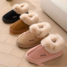Load image into Gallery viewer, Women's Plush Slippers | Non-Slip Faux Fur Lined Platform Indoor House Shoes