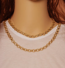 Load image into Gallery viewer, High Quality Textured Round Link chain with T Bar by Yard, Sku#LS31