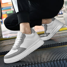 Load image into Gallery viewer, Korean-Style Low-Top Sneakers – Men's &amp; Women's Casual White Shoes | Thick Sole Lace-Up