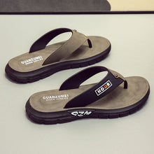 Load image into Gallery viewer, Men's Non-Slip Beach Flip-Flops - Thick Sole Comfort Sandals