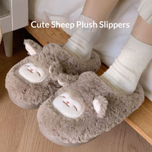 Load image into Gallery viewer, Fuzzy Indoor Slippers for Couples – Non-Slip TPR Sole, Faux Fur Lining, Coral Fleece Upper | Unisex House Shoes