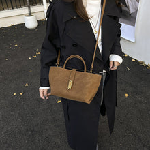Load image into Gallery viewer, Retro High-Capacity Minimalist Suede-Style Tote Bag | Women's Everyday Shoulder Bag