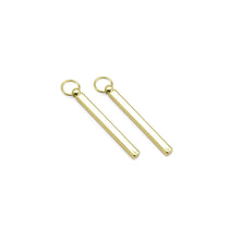 Load image into Gallery viewer, Plain Gold Long Bar Pendant, Sku#A137