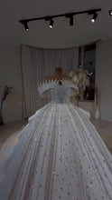 Load image into Gallery viewer, Diamond Luxe Crystal Off-Shoulder Royal Princess Ball Gown GD104