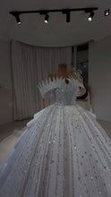 Load image into Gallery viewer, Diamond Luxe Crystal Off-Shoulder Royal Princess Ball Gown GD104