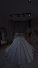 Load image into Gallery viewer, Luxury Royale Crystal Beaded Off-Shoulder Wedding Gown GD105