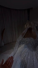 Load image into Gallery viewer, Luxury Royale Crystal Beaded Off-Shoulder Wedding Gown GD105
