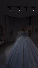Load image into Gallery viewer, Luxury Royale Crystal Beaded Off-Shoulder Wedding Gown GD105
