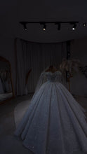 Load image into Gallery viewer, Luxury Royale Crystal Beaded Off-Shoulder Wedding Gown GD105