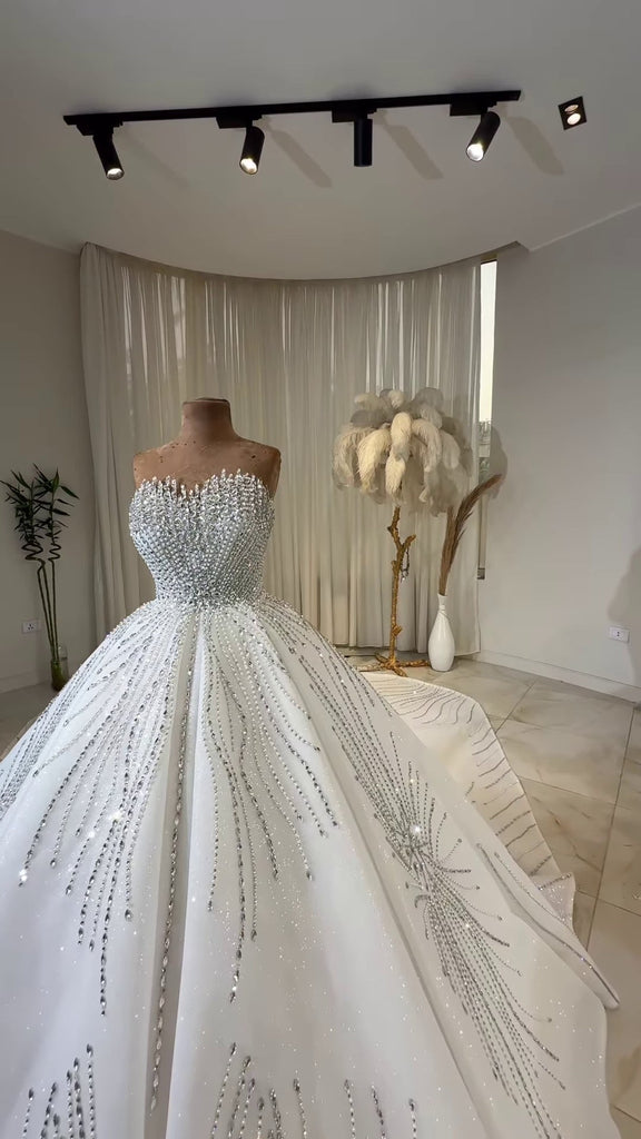 Luxury Wedding Dress | Ball Gown Bridal Dress GD106
