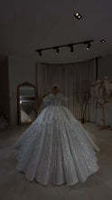 Load image into Gallery viewer, Luxury Off-Shoulder Radiance Crystal Ball Gown GR101