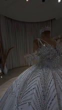 Load image into Gallery viewer, Luxury Off-Shoulder Radiance Crystal Ball Gown GR101