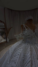 Load image into Gallery viewer, Luxury Off-Shoulder Radiance Crystal Ball Gown GR101