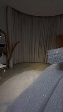 Load image into Gallery viewer, Midnight Elegance Crystal Luxury Wedding Dress GD103