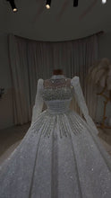 Load image into Gallery viewer, Luxury Crystal Embellished Off-Shoulder Princess Dress GD102
