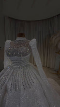 Load image into Gallery viewer, Luxury Crystal Embellished Off-Shoulder Princess Dress GD102
