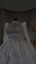 Load image into Gallery viewer, Luxury Crystal Embellished Off-Shoulder Princess Dress GD102