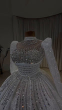 Load image into Gallery viewer, Luxury Crystal Embellished Off-Shoulder Princess Dress GD102