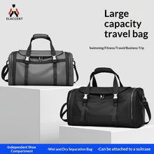 Load image into Gallery viewer, Large Travel Bag with Separate Shoe Compartment