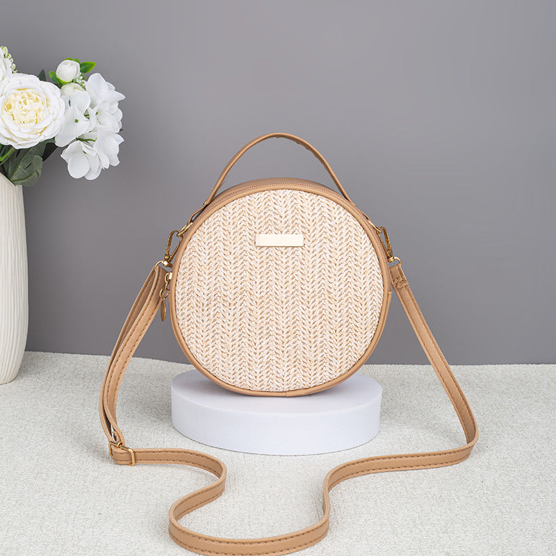 Woven Straw Round Bag