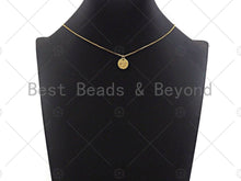 Load image into Gallery viewer, Cresent Moon Star Coin charm, sku#L297