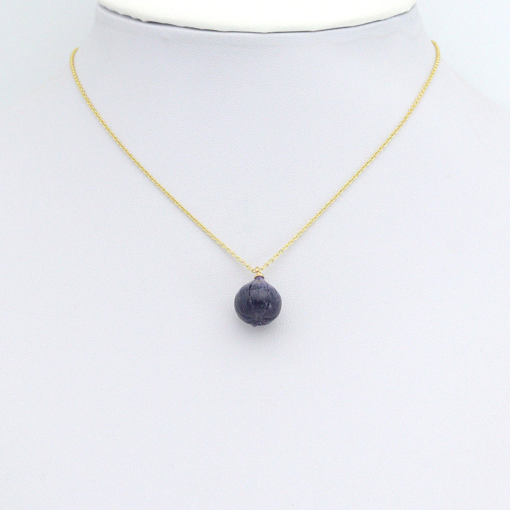 Enamel Gold Fig Charm Pendant,Sku#LK1241