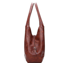 Load image into Gallery viewer, Women's Soft PU Leather Bucket Bag – Stylish Shoulder &amp; Tote Handbag