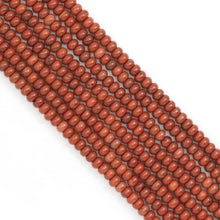 Load image into Gallery viewer, 5x8mm Rondelle Smooth Red Jasper Beads, Sku#U1916