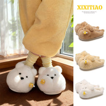 Load image into Gallery viewer, Chubby Bee Bear Slippers - Cute Cartoon Indoor House Shoes for Women &amp; Men