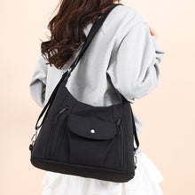 Load image into Gallery viewer, Women's Large Capacity Nylon Shoulder Bag – Lightweight Crossbody with Phone Pocket