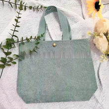 Load image into Gallery viewer, Women's Canvas Tote Bag - Minimalist Double-Sided Print Shoulder Bag with Embroidered Logo