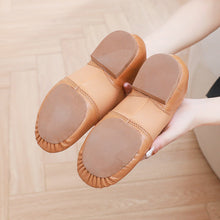 Load image into Gallery viewer, Genuine Leather Jazz Dance Practice Shoes – Soft Sole, Women &amp; Kids